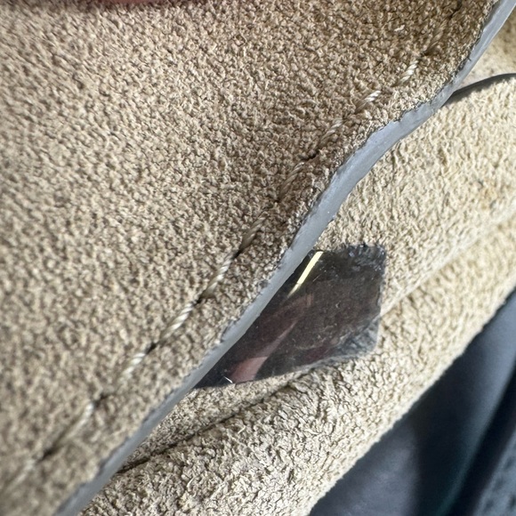 Auth Chloe Black Suede Leatherr Faye Small Crossbody Bag - Picture 14 of 15